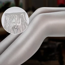 Medias de malla con entrepierna en T para mujer, medias de baile en barra brillantes al óleo, lencería Sexy, pantis de aceite