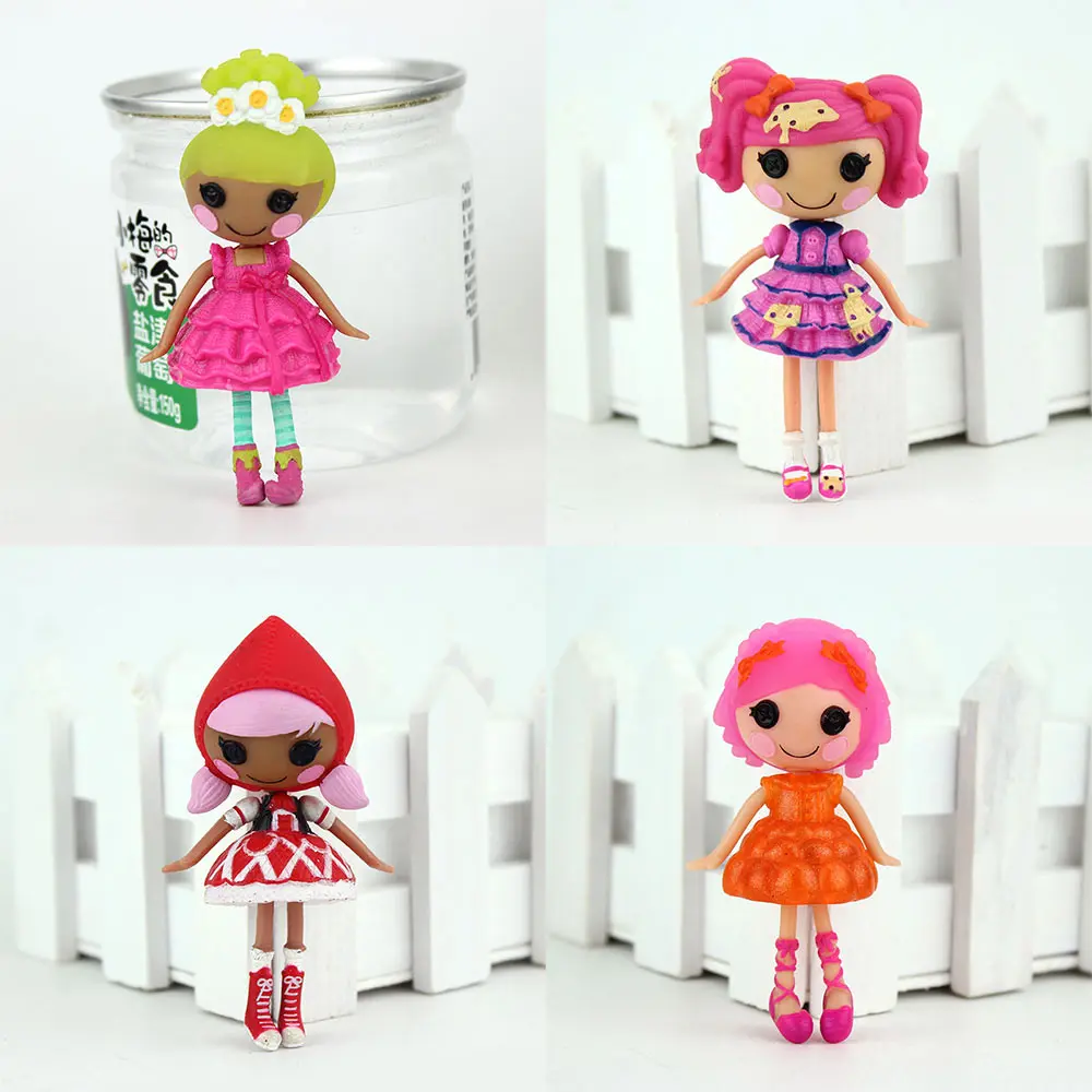 

4pcs In 1, 3 Inch Mini Original MGA Lalaloopsy Dolls For Girls Gift