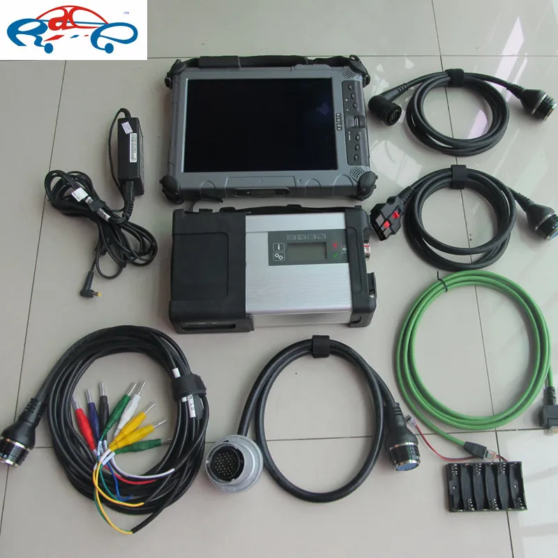 

top tough tablet ix104 i7cpu installed with mb sd c5 diagnostic tool software 2019.07v with mb star c5 multiplexer full set
