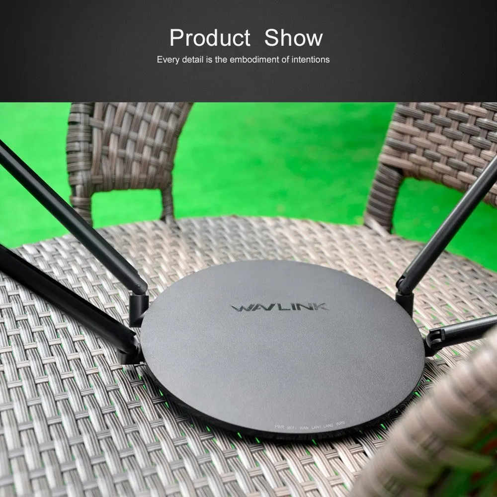 

Wifi Router 1200Mbps Wireless Smart WI-FI Router Repeater USB Port Dual Band 2.4Ghz/5Ghz 802.11ac External Antennas App Control