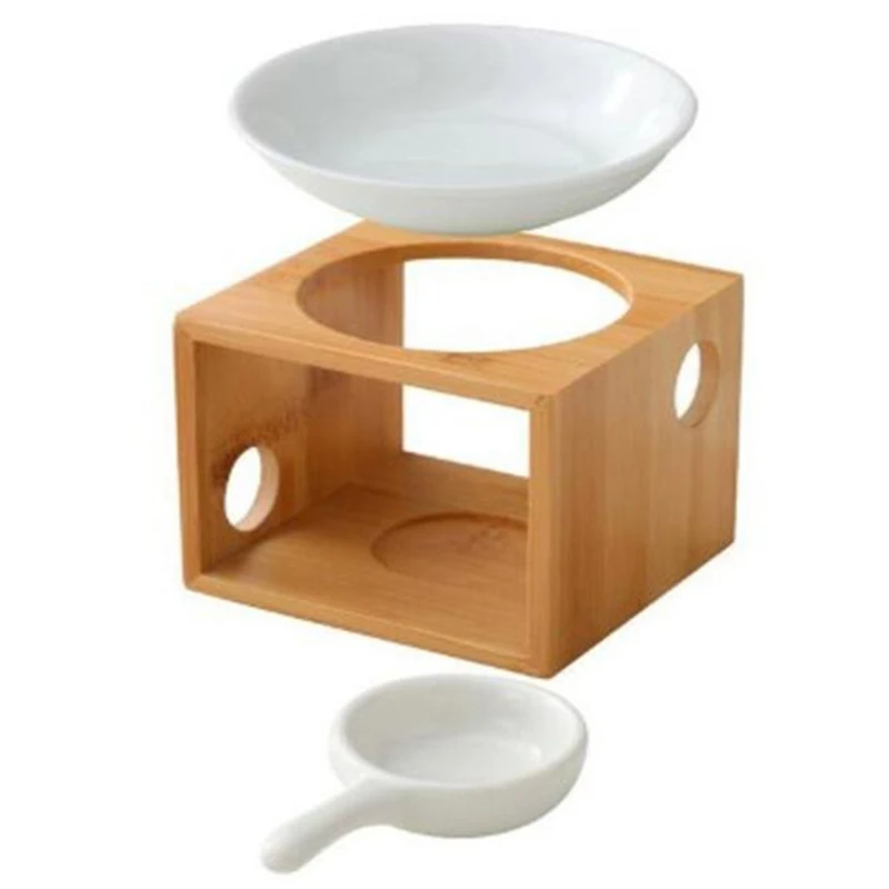 

LIXF Candle Aromatherapy Furnace Bamboo Incense Burner Sleeping Home Romantic Oil Candles Holder Bedroom Lamp Beauty Fragrance