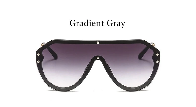 Gradient Gray Негабаритных пилот женские зеркальные солнцезащитные очки, модные фирменные солнцезащитные очки женские солнцезащитные очки для вождения, солнцезащитные очки для мужчин UV400 унисекс соль - Цвет линз: Gradient Gray