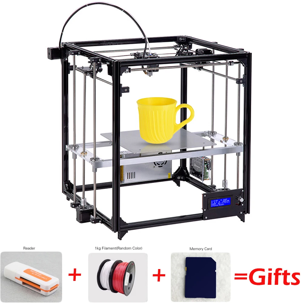 Flsun Cube F2 3D-принтеры DIY Kit автоматическое выравнивание большой принт Беспроводной автоматическое выравнивание нити заменить принт останова 3.2 ''Экран
