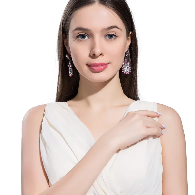 DODO Bohemia Jewelry Exquisite 585 White Gold Color Earrings Modern Beautiful Water Drop Earrings for Women Brincos Bijoux LE34 (1)