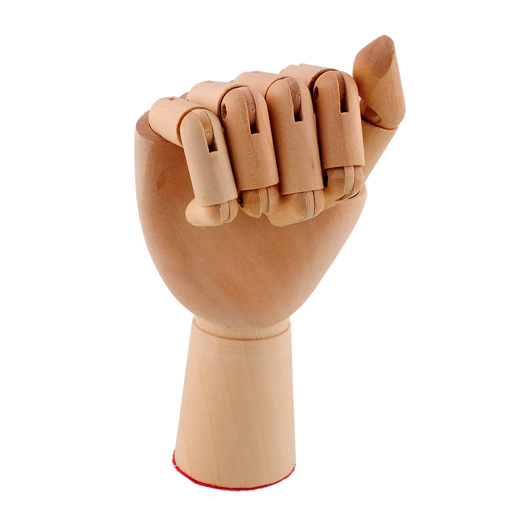 Деревянный артист шарнирная правая рука подарок художественная модель деревянная скульптура манекен альтернатива руки гибкий Рисунок Манекен 18X6 см