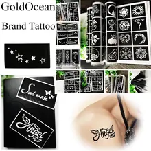 1 книга 312 шаблон татуировки альбом для боди-арта крем конус трафареты татуировки для девочек Макияж Аэрограф Живопись карты