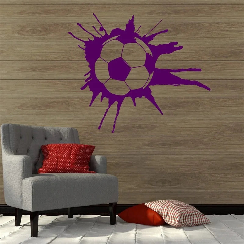 Wall Decal Soccer Sport Ball Sports Fans Boys Room Art Vinyl Stickers