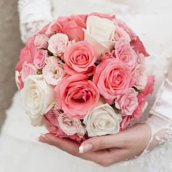 

New 1 Pcs Bridal Handle Bridal Foam Bouquet Holder Wedding Flower Decoration