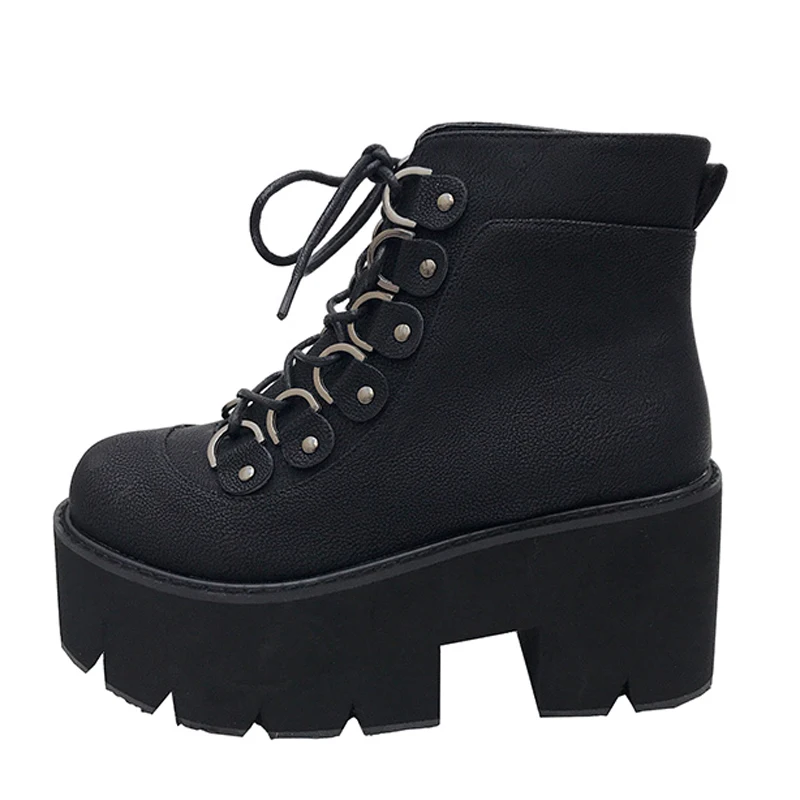 

brown boots platform shoes ankle boots High Heel shoes motorcycle Boots women winter shoes womens shoes casual boots YMA489-1