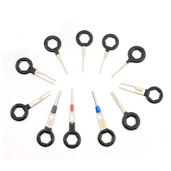 

11Pcs/Set Terminal Removal Tools Car Electrical Wiring Crimp Connector Pin Extractor Kit