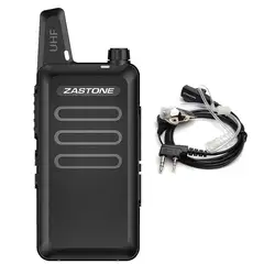 Zastone X6 Walkie Talkie UHF 400-470 mhz Портативный радио мини радио ФИО Comunicador трансивер CB радио безопасности оборудования