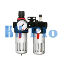 1/" Пневматический Давление снижение Клапан воздушный фильтр Регулятор Комбинации масленка, frl две Union лечения