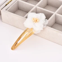 Модные милые детские украшения для волос с цветами для девочек, розовая заколка для волос, свадебная тиара, шифоновая лента, украшения для волос, аксессуары для волос для женщин