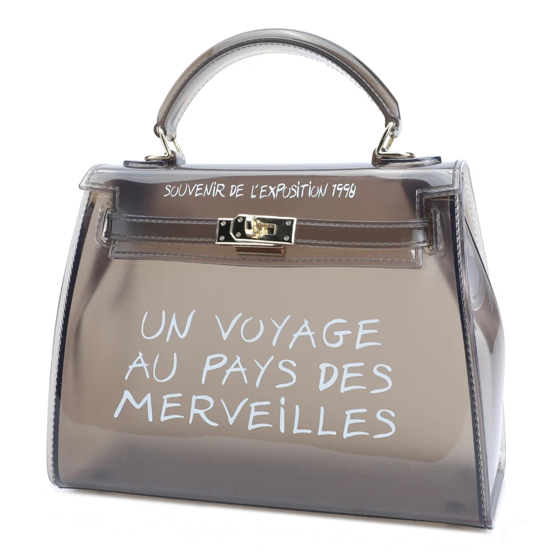 

2019 sac a main femme Transparent PVC Shoulder Bags Women Candy Color Women Jelly Bags Purse Solid Color Handbags Crossbody Bag