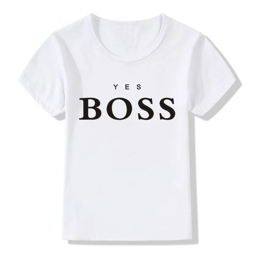 

Yes Boss Letter Print T Shirt High Quality Short Sleeve O Neck Loose Tshirt Summer WTQ-1906