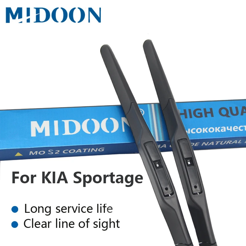 Online Limpiaparabrisas híbridos MIDOON para el modelo KIA Sportage de brazos de gancho año de 1993 a 2018