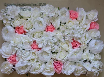 

10pcs/lot mixcolor Artificial silk rose and peony flower wall wedding background decoration Arches flower TONGFENG