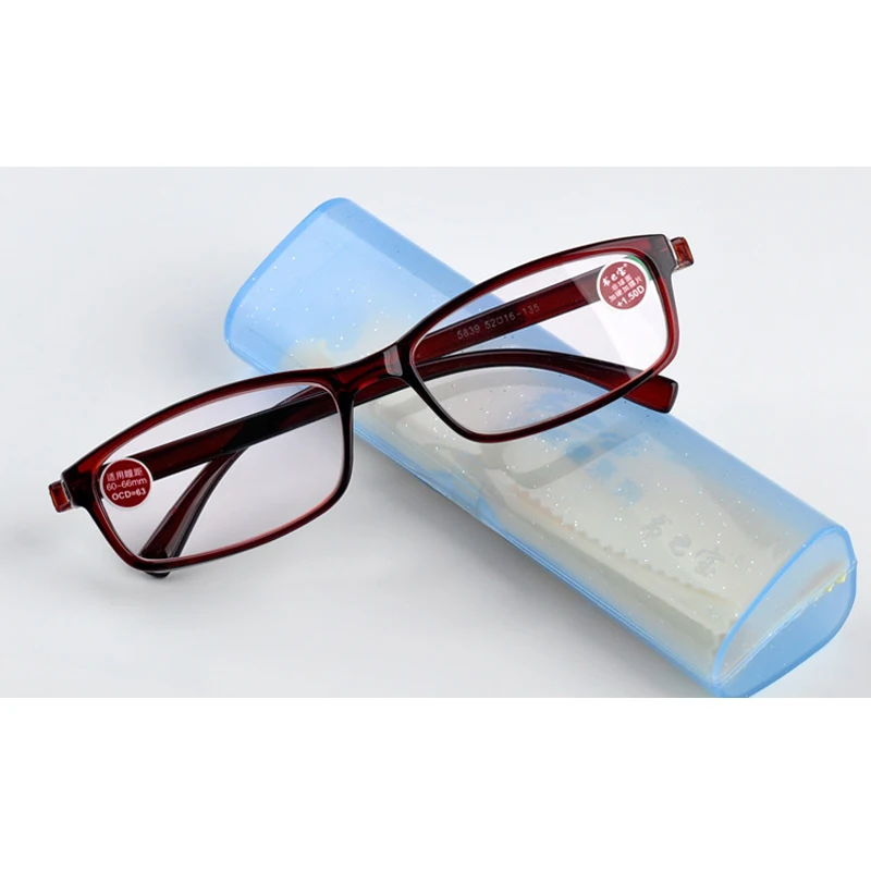 Fashion New Full Plastic Frame Reading Glasses Super Clear Anti fatigue Glasses Women Men