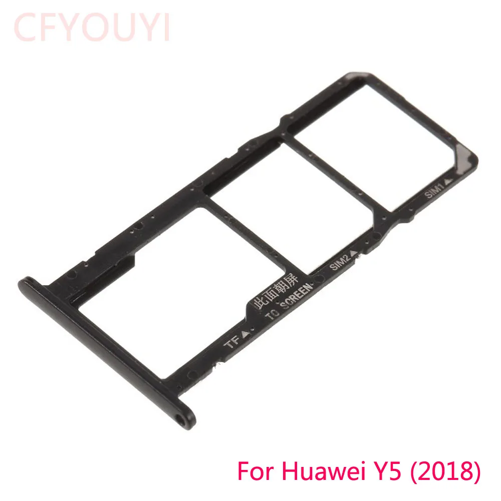 

10pcs/lot For Huawei Y5 2018 Nano Sim Card Micro SIM Card SD Reader Holder Sim Tray Adapter Replacement