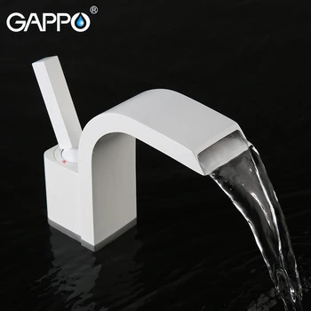 

GAPPO basin faucet bathroom basin mixer tap waterfall faucet white bathroom taps torneira para banheiro wash bath faucet basin