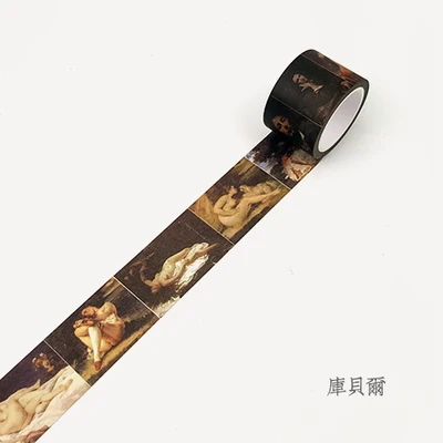 30 мм* 8 м всемирно известная картина лента для декорации Washi diy ablum дневник в стиле Скрапбукинг этикетка изоляционная лента клейкая лента стикер - Цвет: Kubel