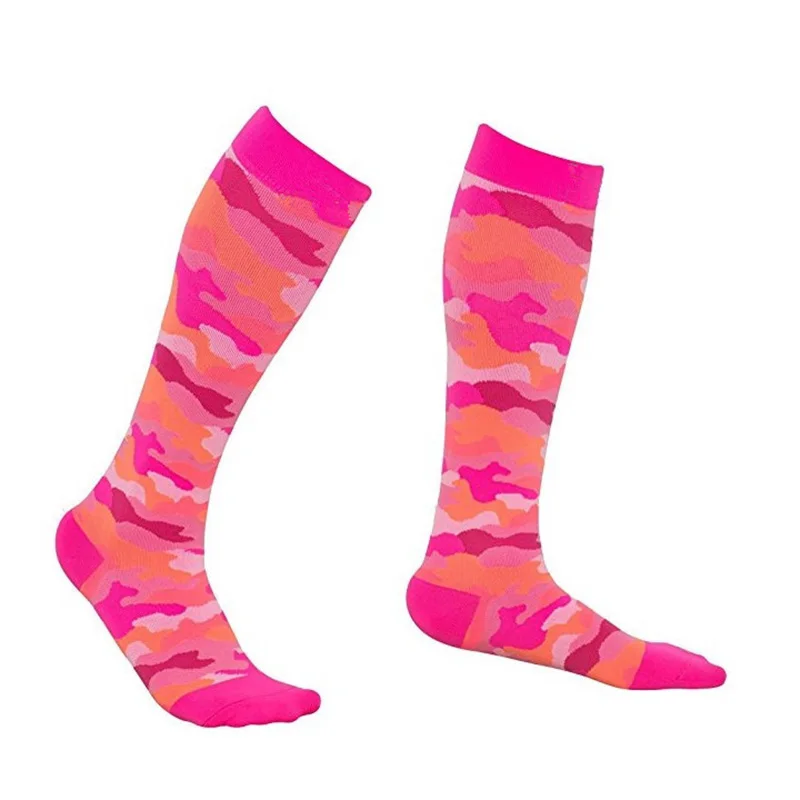 Разноцветные женские и мужские длинные высокие носки до бедра компрессионные эластичные носки для девочек спортивные эластичные носки для отдыха на открытом воздухе