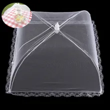 1 шт. раскрывающаяся сетка экран контейнеры пищевые бытовые анти комары мухи устойчивые Кружева Сеть Складной Зонтик Для Пикника еда протектор