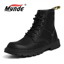 Mynde Men Fashion Ankle Boots Winter / Autumn men's Motorcycle Martin Boots Men's Boots Snow Boots Oxfords Keep Warm Shoes mycolen new fashion keep warm cotton ankle boots autumn winter motorcycle boots snow men shoes with zipper erkek bot ayakkabi