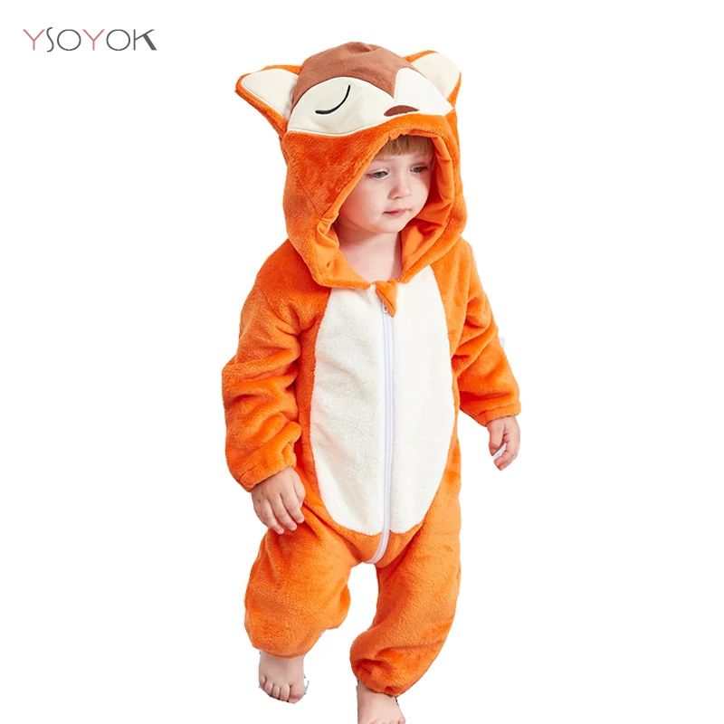 

Baby romper new born baby girl clothes winter boys jumpsuit toddler costume baby onesie stitch tiger fox pajamas roupa de bebe