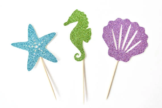 Glitter Under The Sea Theme Birthday Cupcake Toppers Nautical Wedding Beach Bridal Shower Party Toothpicks Cake Decorating Supplies Aliexpress Glitter Under The Sea Theme Birthday Cupcake Toppers Nautical Wedding Beach Bridal Shower Party Toothpicks Cake Decorating Supplies Aliexpress