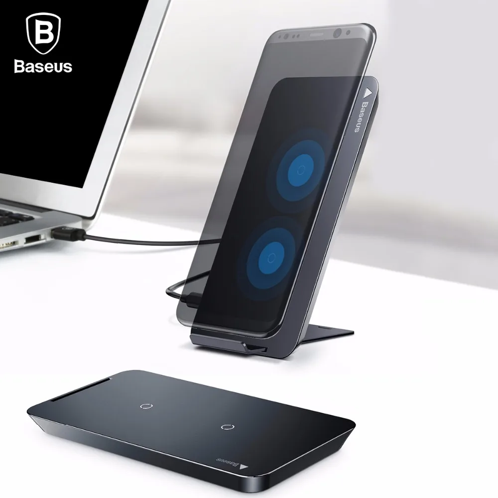 

Baseus Wireless Charger For iPhone X 8 Plus Samsung Note 8 S8 S7 S6 Edge Phone Charger QI Wireless Charging Docking Dock Station