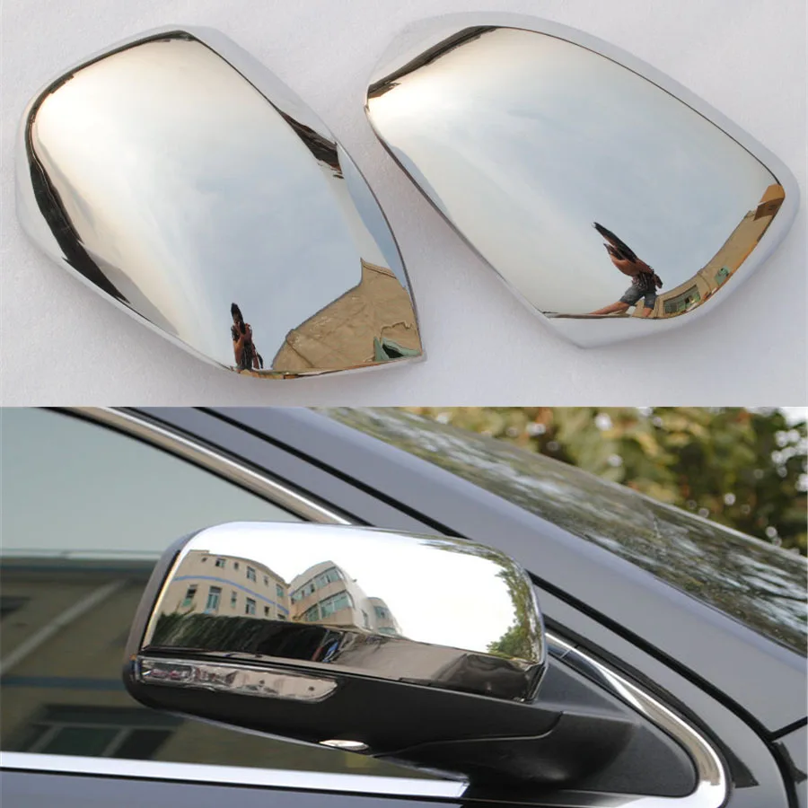 

2Pcs/Set ABS Exterior Car-Styling Side Rearview Mirror Decorative Frame Cover Stickers For Jeep Grand Cherokee 2014-2016