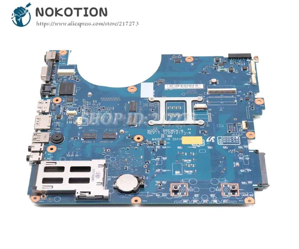 NOKOTION BREMEN-M для samsung NP-R780 R780 Материнская плата ноутбука 17 дюймов GT330M 1 ГБ DDR3 Процессор BA92-06145A BA92-06145B