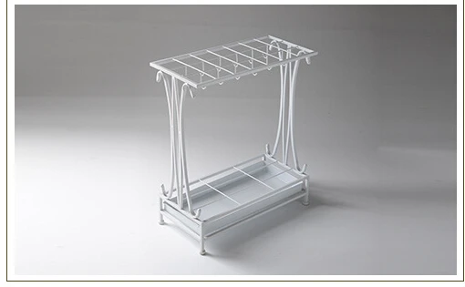Household, wrought iron umbrella rack. Creative receive barrels. Long short shank folded umbrella stand
