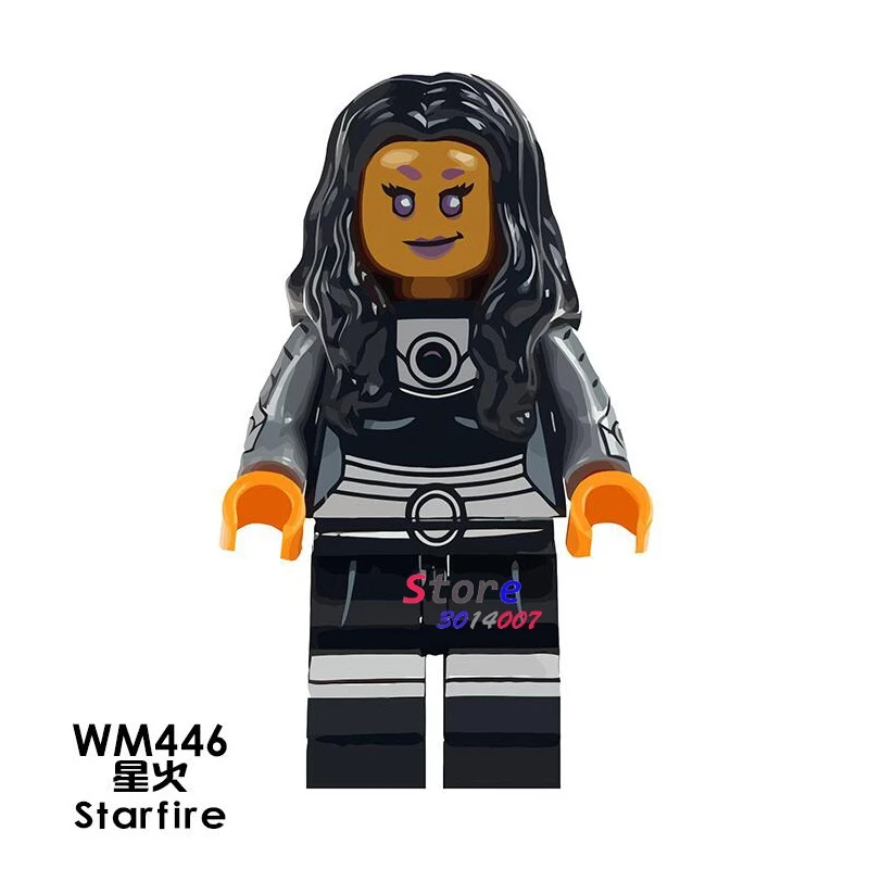 

1PCS model building blocks action superheroes Starfire Fantastic Best kit Collection diy toys for children gift
