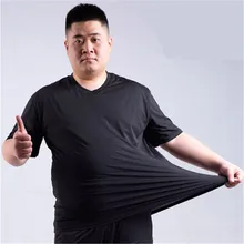 Мужская футболка для бега с v-образным вырезом, спортивные лосины, быстросохнущие футболки с короткими рукавами, теннисный зал, Мужская одежда для бега, большие размеры 6XL