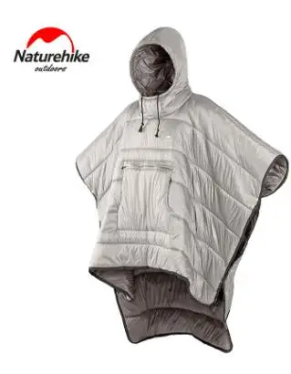 Naturehike портативный водонепроницаемый кемпинг спальный мешок плащ стиль ленивый спальный мешок зимнее пончо NH18D010-P - Цвет: khaki