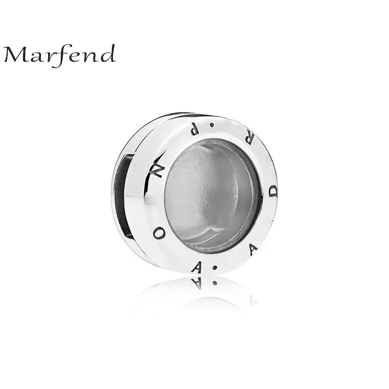 

Marfend 925 Sterling Silver Pendant box Reflexions Charm, Rose Golden color Charms fit Original Pandora Bracelet Beads Jewelry
