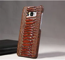 New Real Genuine Leather Case for Samsung galaxy S8 S8 plus Cell 3D Crocodile Pattern Retro Vintage Hard Shell Cover Case