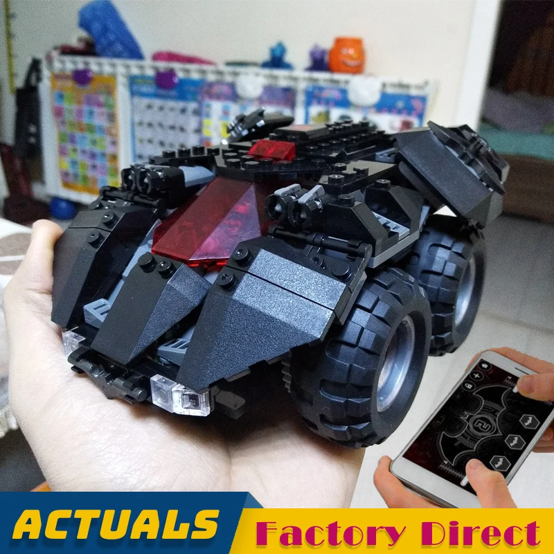 

App-Controlled Motorized Batmobile 07111 DC Super Heroes Building Blocks Vehicle Car Motor Brick Boy Toy LegoINGlys 76112
