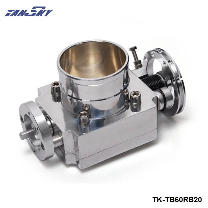 FOR Nissan RB20 Universal High Flow Aluminum 60mm Intake Manifold Throttle Body TK-TB60RB20