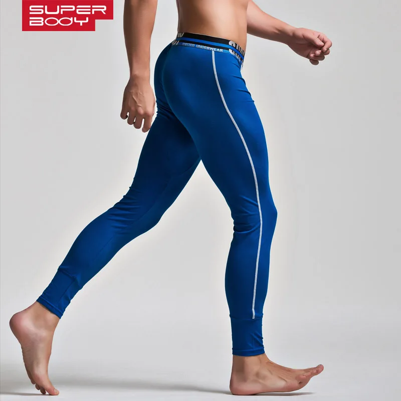 NEW Brand men long johns cotton mens warm pants thin elastic line of