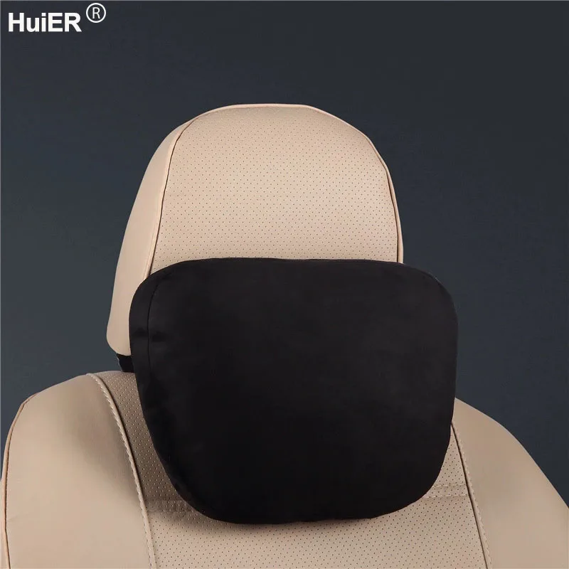Brand New Car Pillow Suede Soft Support Headrest Neck Massage Neck