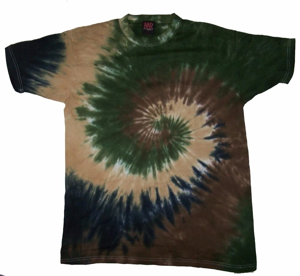 LIGHT CAMO SWIRL TYE DYED TEE SHIRT #LTCAMO unisex SIZE MED camouflage tie dye