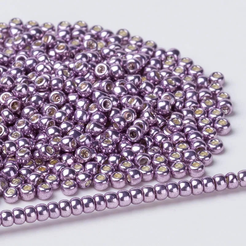 554 Toho Round Seed Bead Permanent Finish Galvanized Lilac  (3)