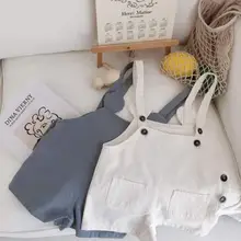 Новинка года,, комбинезоны для мальчиков и девочек летние хлопковые модные детские шорты размеры от 1 до 6 лет, HY700