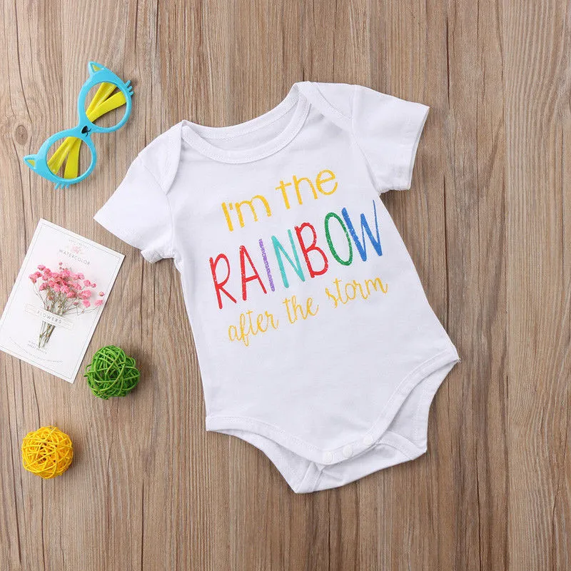 

Cute Infant Short Sleeve Kids Baby Girls Romper Clothing Newborn Children Baby Jumpsuit Summer White Clothes