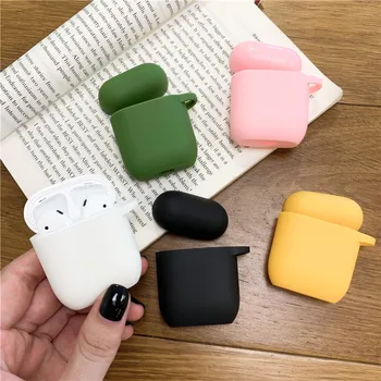

Candy Colorful TPU Silicone Bluetooth Wireless Earphone Case For AirPods Protective Cover for Apple Airpods Headset Charging Box