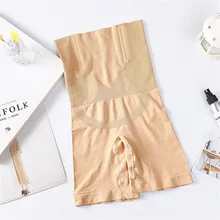 Женское корректирующее белье из неопрена до середины бедра, Корректирующее белье, боди, шорты, блестящие Трусики с высокой талией, моделирующий корсет на бретельках для похудения