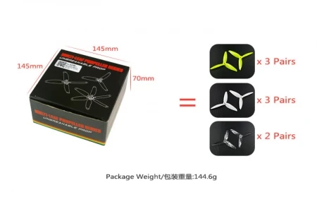 8 пар LDARC Kingkong 5150 3 лопасти 5 дюймов пропеллеры для FPV Racing Drone Quadcopter RC Racer Parts|Детали и